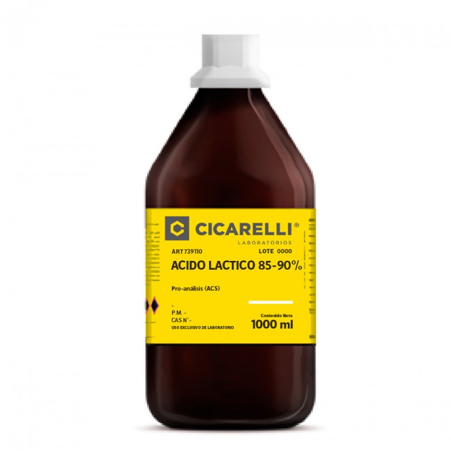 ACIDO LACTICO P.A. ACS   85-90%      1 LT